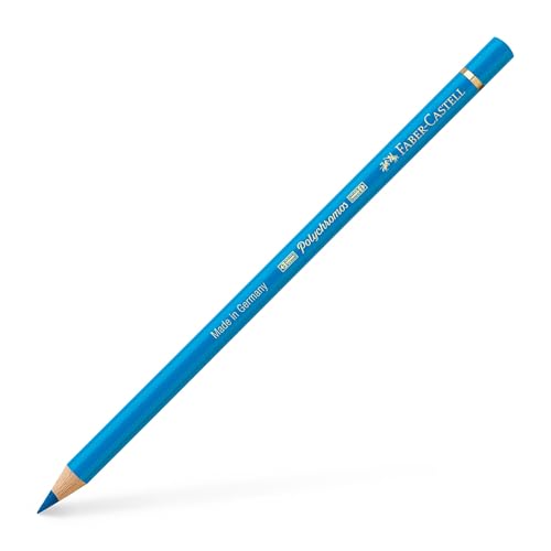 Faber Castell Polychromos Colored Pencils, 110, Phthalo Blue, Pack of 6 - color: 110 Phthalo Blue