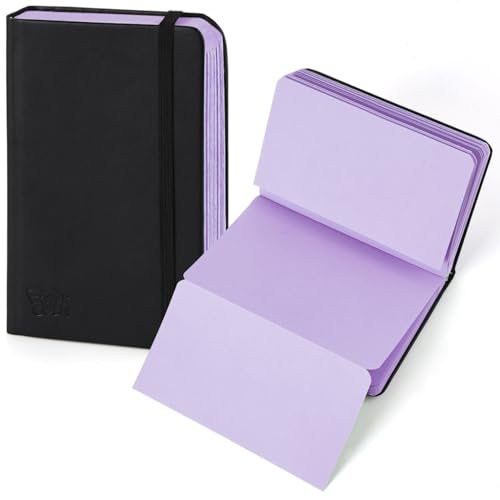 3.5x5.7 Mixed Media Sketch Pad,Folded Colored Paper Sketchbook for Drawing - color: Folded Booklet-Purple