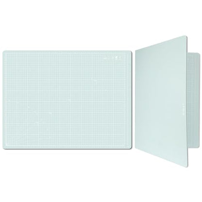iMAT Flip Cutting Mat A2. Double-Sided, Foldable, CM Grid, Light Green