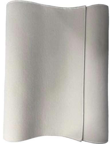 Easyou Calligraphy and Painting Mat Desk Pad Felt Reversible 50% Wool Mat Grey&White 40cmx80cm/15.8" x31.6 Thick Double Side - color: Reversible Grey&white 40cmx80cm/15.8"x31.6"