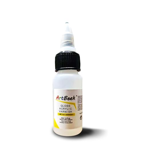 ArtBeek Gloss Varnish Acrylic Glossy Finish Varnish 20ml (0.6 fl.oz)