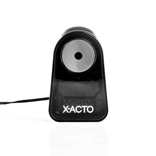 X-ACTO Pencil Sharpener, Mighty Mite Electric Sharpener, with Pencil Saver®, SafeStart® Motor, Black, 1 Count - Home, Office, School, Teacher Supplies (Pack of 3) - size: Pack of 3