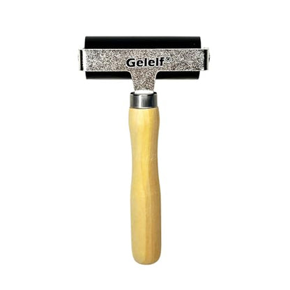 GELELF Smooth Peeling Brayer Roller - Wood Hand Roller Rollers Ink Roller Tape Roller for Gluing Taping Gel Printing Inking Block Printmaking Stamping Scrapbooks (#5: 3 Inch (8CM)) - color: #5: 3 Inch (8CM)