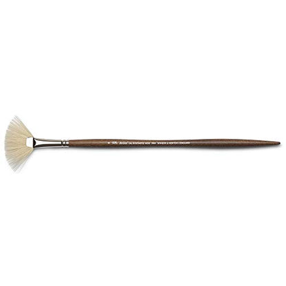 Winsor & Newton Artists' Oil Synthetic Brush, Fan #6 | Synthetic Flagged Bristles, Excellent Color Carrying Capacity, Handmade in England, For Oil Paint - style: Fan #6