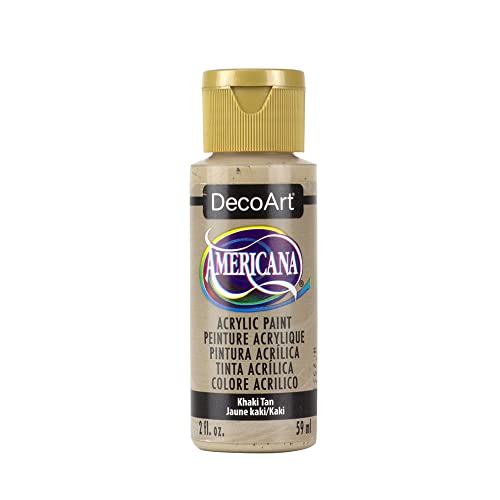 DecoArt Americana Acrylic Paint, 2-Ounce, Khaki Tan - color: Khaki Tan