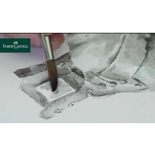 Faber-Castell Graphite Aquarelle Water-Soluble Single Pencil, 8B,Black - style: 8B