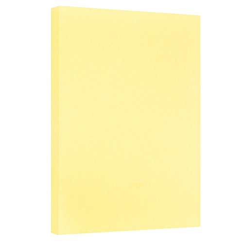 JAM PAPER Vellum Bristol 65lb Cardstock - 11 x 17 Ledger Size Coverstock - 147 gsm - Canary Yellow - 50 Tabloid Sheets/Pack - color: Canary, size: 11" x 17"