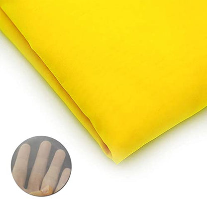 INTBUYING Silk Screen Mesh Screen Printing Mesh Fabric 200 Mesh (80T) Yellow 3 Yards Long 63 Inches Wide - color: 200 Mesh (80t) Yellow, size: 63-Inches-Wide
