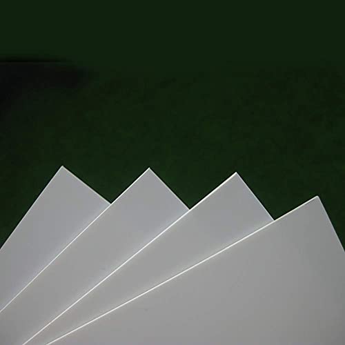 ABS0905 8pcs 0.5mm Thickness 200mm x 250mm White Sheets 9.84'' x 7.87'' x 0.02'' ABS Styrene Sheets for Model Train Layout New (0.5mm) - size: 0.5mm