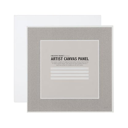 Creative Mark Cotton Canvas Panels 6x6-12 Pack - Professional Quality Fine Weave Acrylic Primed Artist Canvas Boards for Painting, Acrylics, Studios, & More
