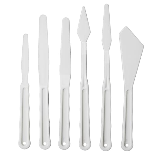 Bright Creations Plastic Paint Palette Knife Set Bulk (30 Pieces) for Art Crafts, Oil Acrylic Painting - Palette Knives