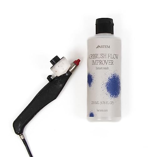 Hartem - Airbrush Flow Improver 200 ml (6.76 Fl Oz) with Anti-Spill Stopper | Reduces Surface Tension to Prevent Flashbacks and Marks and Delays Drying Time - size: Airbrush Flow Improver 200ml (6.76 Fl Oz)