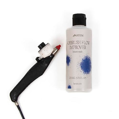 Hartem - Airbrush Flow Improver 200 ml (6.76 Fl Oz) with Anti-Spill Stopper | Reduces Surface Tension to Prevent Flashbacks and Marks and Delays Drying Time - size: Airbrush Flow Improver 200ml (6.76 Fl Oz)