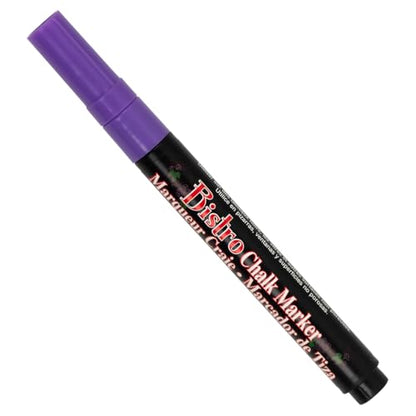 JAM PAPER Dustless Erasable Chalk Markers - Fine Point Liquid Chalk Marker - Violet - 2/Pack - color: Violet