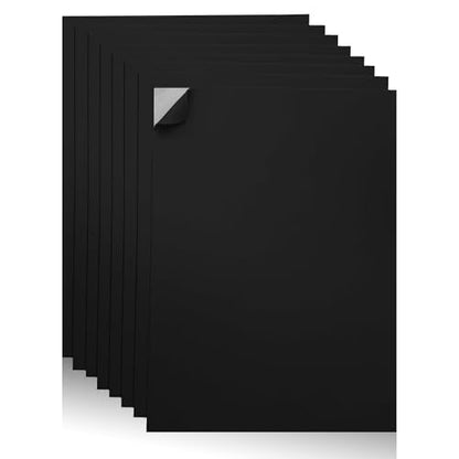 Self-Adhesive EVA Foam Sheets for Crafts – 2mm Thickness 8 Black Sheets, 6 x 9 Inch, Peel & Stick Foam Paper for DIY, Scrapbooking & Kids’ Art. - color: Black - 8 Pack