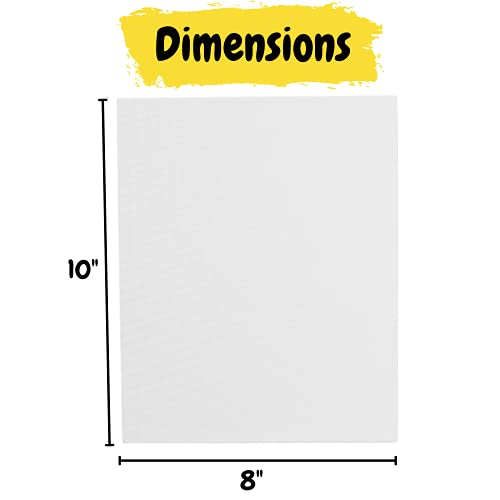 Mr. Pen- Canvas Panels, 2 Pack, 8x10 Inch | Triple Primed for Oil & Acrylic Paints, Canvas Boards for Painting, Painting, Drawing & Art Supplies - size: 8x10 Inches, 2 Pack