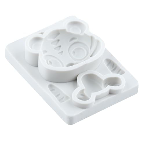 Tiger Polymer Clay Mold Tiger Woodland Animal Silicone Molds - color: Style S
