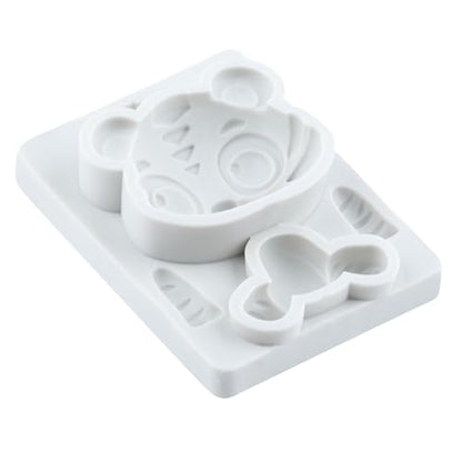 Tiger Polymer Clay Mold Tiger Woodland Animal Silicone Molds - color: Style S