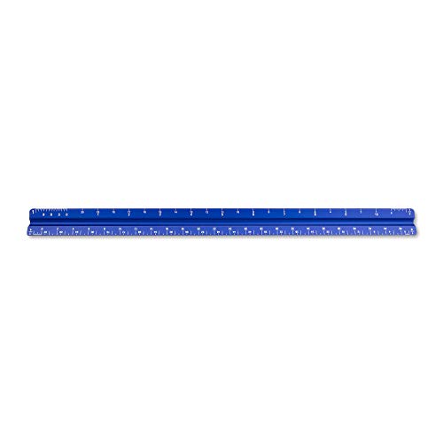 Alumicolor Aluminum Architect Solid Drafting Scale, 12IN, Blue - color: Blue, size: 12 Inch, style: Architect
