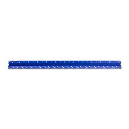 Alumicolor Aluminum Architect Solid Drafting Scale, 12IN, Blue - color: Blue, size: 12 Inch, style: Architect