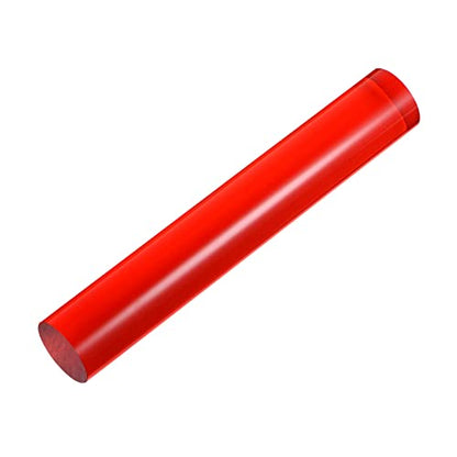 HARFINGTON Acrylic Clay Roller 6 Inch x 1 Inch Solid Non-Stick Plastic Round Tube Roller Polymer Clay Rod Fondant Rolling Pin for Shaping, Sculpting, Modeling DIY Crafts, Red - color: Red, size: 6 Inch x 1 Inch