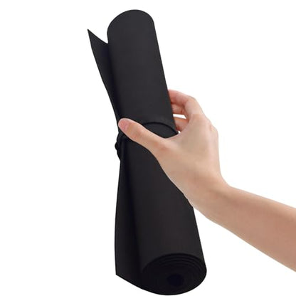 EVA Foam Roll | High Density 85kg/m3 | 2mm Thick | 48"x14" | Ideal for Cosplay, Crafts, DIY Projects (Black 2pcs) - color: Black 2pcs