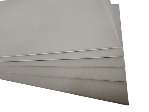 MAIMOUFIN Archival Sanded Pastel Boards for Artists Heavyweight Drawing Boards, 5 Pack Pastel Pad Miexd Media Art Paper for Acrylic,Pencils & Charcoal Soft Oil Pastels (15.4" x 10.7") (Brown)