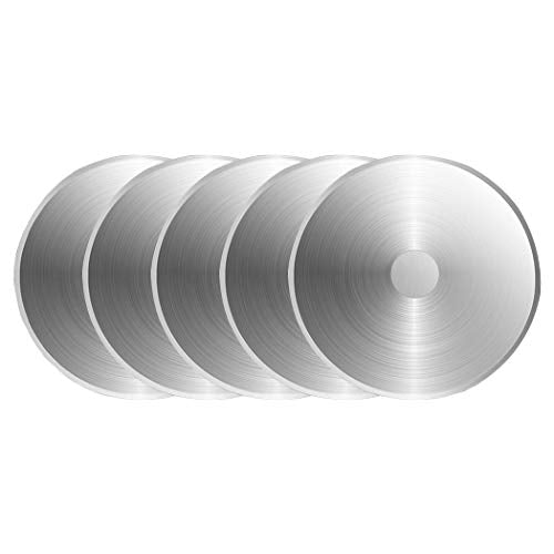 SOMOLUX 60mm Rotary Blades Compatible with Fiskars 60mm Rotary Cutter Perfect for Sewing Arts Crafts, Sharp, and Durable 5 Pack (Round hole 10mm) - color: 5pcs 60mm for Fiskars