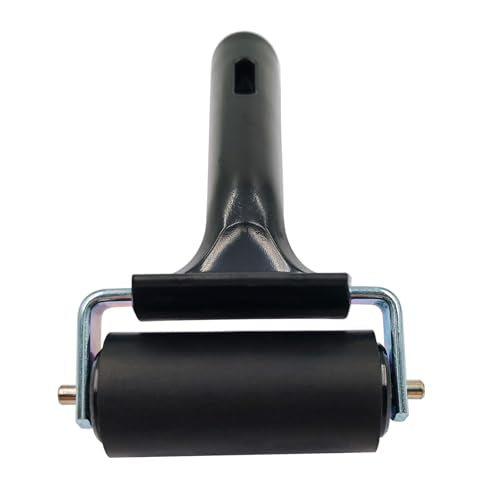 ONTWIE 2.5 inch Rubber Roller, Rubber Brayer Roller, Paint Brayer (Black)