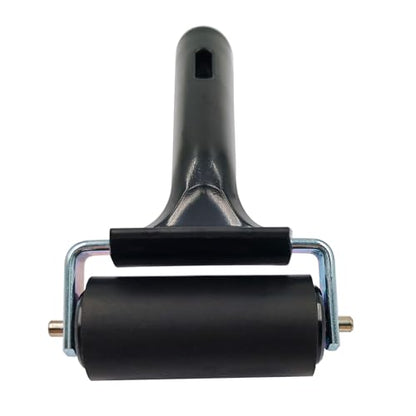 ONTWIE 2.5 inch Rubber Roller, Rubber Brayer Roller, Paint Brayer (Black)