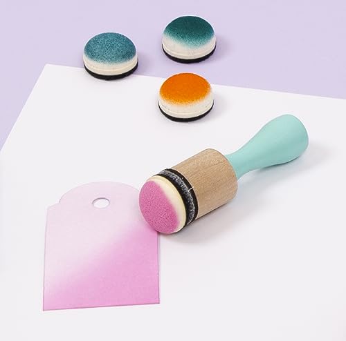 Craftelier - Replacement Round Foam Pads of 20 mm Diameter for Applying and Mixing Inks for Scrapbooking and Other Craft Projects | Compatible with Mini Ink Blending Tool - size: Mini Replacement Foam Refills of 20 mm