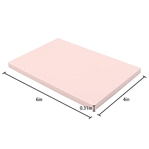 SGHUO 20 Pcs 4" x 6" Pink Rubber Carving Blocks Linoleum Block Stamp Making Kit for Printmaking, Stamp Soft Rubber Crafts, Soft and Easy to Carve