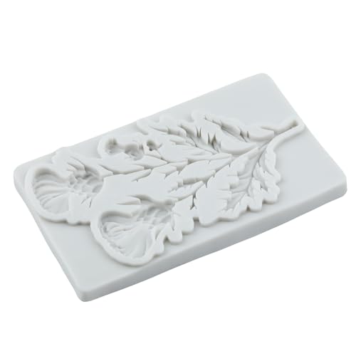 Flower Polymer Clay Molds Flower and Leaf Silicone Mold - color: Style D