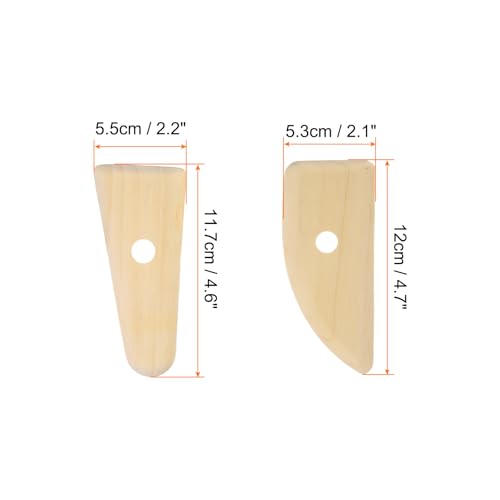 HARFINGTON 2pcs Pottery Ribs 11.7cm 12cm Clay Ceramic Sculpting Tools Set