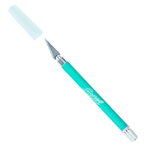 Soft Grip Hobby Knife, Excel Blades K18 with Safety Cap, American Made Light Duty Craft Knife (One Assorted Color) - color: Assorted (1)