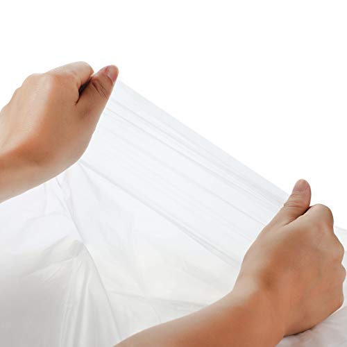 NANJA 13x16Ft Plastic Drop Cloth 1 Mil Clear Tarp for Painting,Furniture | Clear waterproof drop cloth. Protects floors, furniture, carpets from spills & dust.
