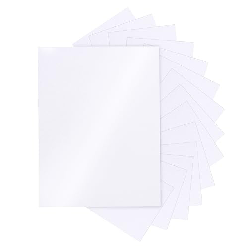 Silunkia 28 Sheets White Shimmer Cardstock 8.5 x 11 Printer Paper 92lb | Heavyweight Paper Card Stock for DIY Card Making, Greeting Cards, Wedding Invitations, Menus, School Crafts - color: White, size: 28 Sheets