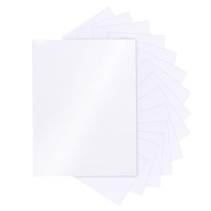 Silunkia 28 Sheets White Shimmer Cardstock 8.5 x 11 Printer Paper 92lb | Heavyweight Paper Card Stock for DIY Card Making, Greeting Cards, Wedding Invitations, Menus, School Crafts - color: White, size: 28 Sheets