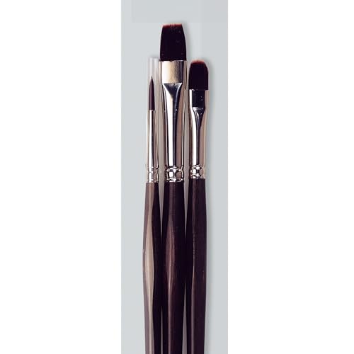 da Vinci Oil & Acrylic Series 4221 Top Acryl Long-Handled Paint Brush Set, Multiple Sizes, 3 Brushes (Series 7185, 7485, 7785) - style: Top Acryl Ergo Starter Set