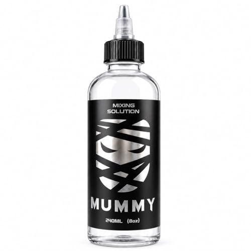 Mummy Premium Tattoo Ink Mixing Solution – Perfect for Graywash Shading & Color Dilution 8oz (240ml) Bottle