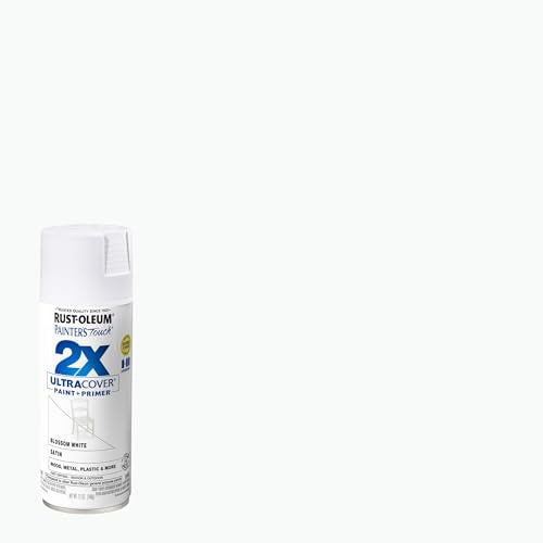 Rust-Oleum 346950-6PK Painter's Touch 2X Ultra Cover Spray Paint, 12 oz, Satin Blossom White, 6 Pack - color: Satin Blossom White, size: 1 Count (Pack of 6)