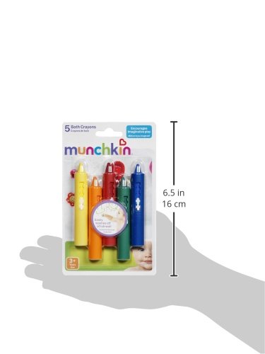 Munchkin® Draw™ Bath Crayons Toddler Bath Toy, 5 Pack - size: 1 Count (Pack of 1)