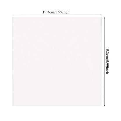 Crafjie 16pcs 6x6 Inch 2mm Self Adhesive Foam Sheets Double Sided 3D Foam Sheets Eva Foam Paper Sheets Mount for Shaker Card Scrapbooking, White - size: 6x6in, 16pcs