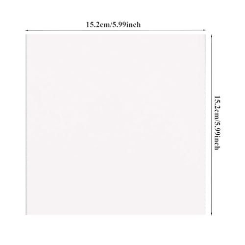 Crafjie 16pcs 6x6 Inch 2mm Self Adhesive Foam Sheets Double Sided 3D Foam Sheets Eva Foam Paper Sheets Mount for Shaker Card Scrapbooking, White - size: 6x6in, 16pcs