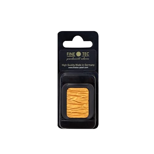 Finetec Pearlescent Watercolor Pan Refill, Metallic Royal Gold (F0625)