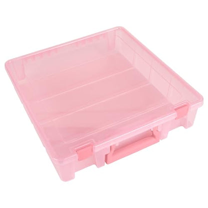 ArtBin 6955RK Super Satchel 1-Compartment Box, Art & Craft Organizer, 1-Pack, Translucent Blush - color: Blush, size: 1 Pack
