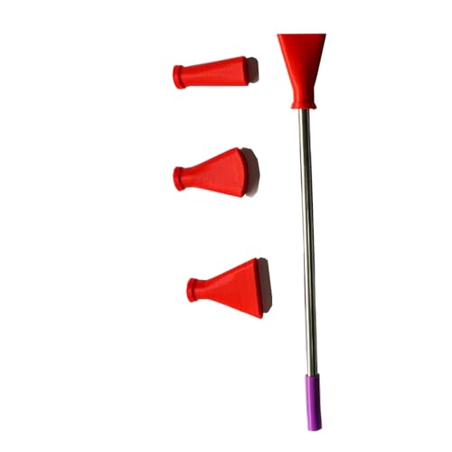 Stainless Steel Straw Blow Nozzles Set for Acrylic Paint Pouring Tools, Accessories Tool for Fluid Art Bloom and Dutch Pouring,4 Set Nozzles - color: Red