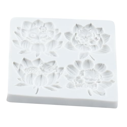 Animal Lotus Flower Polymer Clay Mold Cat Dog Owl Silicone Molds - color: Style B