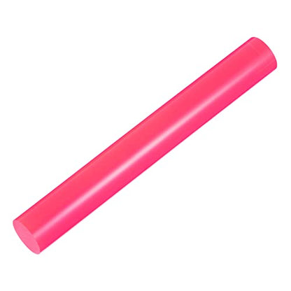 HARFINGTON Acrylic Clay Roller 8 Inch x 1 Inch Solid Non-Stick Plastic Round Tube Roller Polymer Clay Rod Fondant Rolling Pin for Shaping, Sculpting, Modeling DIY Crafts, Rose Red - color: Rose Red, size: 8 Inch x 1 Inch