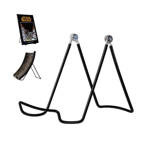 KINGDOM SOLUTIONS - 4.75" Black Metal Display Stand Made in USA - 36 Pack | Holds Plates, Pictures, Photos, Books, Frames, Posters & Art - Sturdy, Adjustable, Great for Home, Office or Retail Use - color: Black Adjustable, size: 4.75" (36-pack)